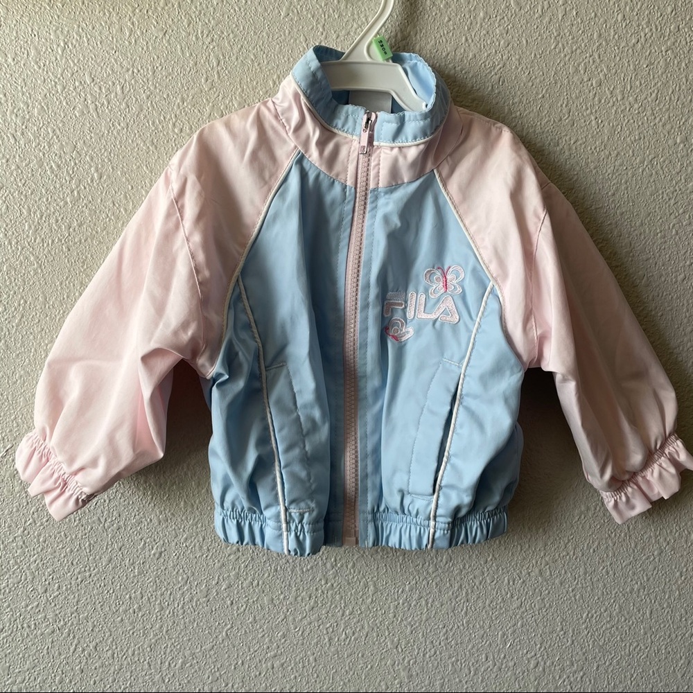 Vintage 90’s Y2K Fila Pastel Snow / Ski Jacket W/ Pockets 12 Months